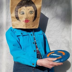 Squeeze aqua jean jacket Vintage 80s😍